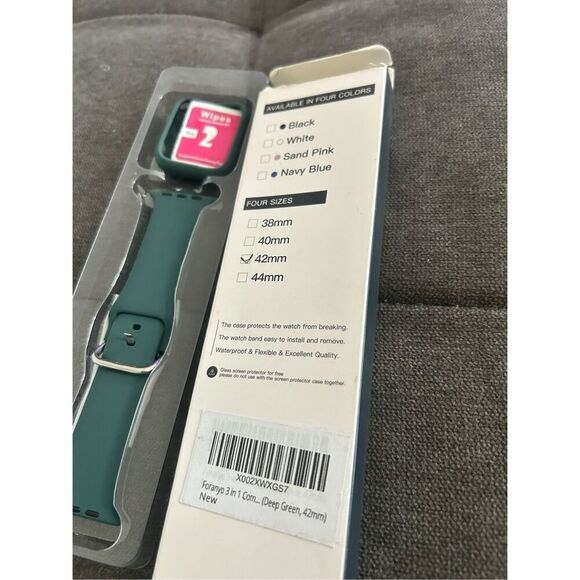 Apple Watch bang with screen protector fits 1-6 plus Se - Picture 2 of 2